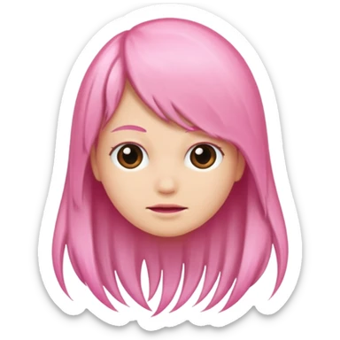 hair follicle, with pink colors sticker