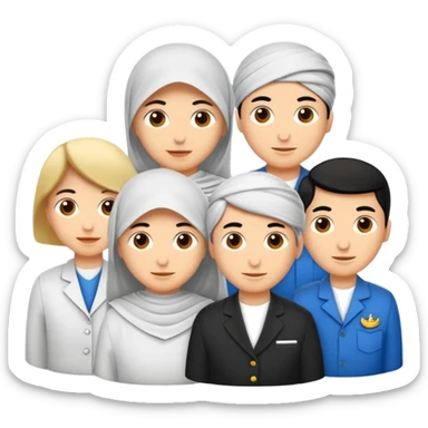 Kız karekterler beyaz tenli 3 kız biri kıvırcık biri kısa dalgalı bir uzun dalgalı sticker