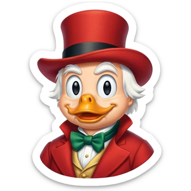 Little money grubber Scrooge mcduck sticker