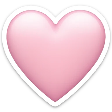 Pastel pink heart sticker