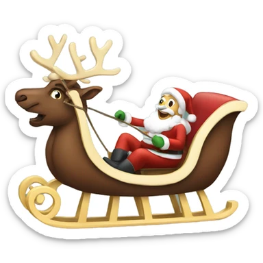 sleigh sticker