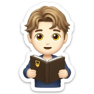 jaehyun holding a bible sticker