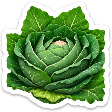 Steamed Collard greens with bits of turkey sticker