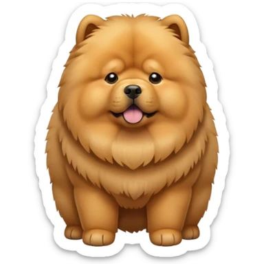 Chow chow caramel  sticker