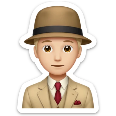 67 brainrot as a fancy person sticker