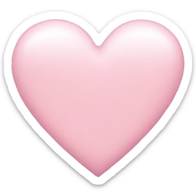 Light pink heart  sticker
