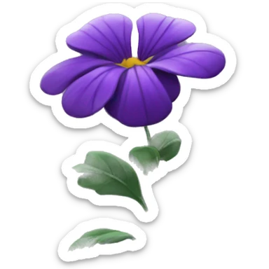 Une fleur violette sticker