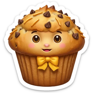 muffin with frits sticker