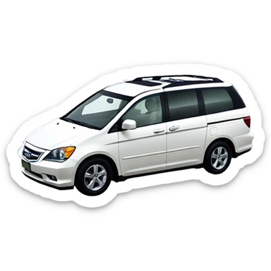 A 2006 Japanese right-hand drive white Honda odyssey  sticker