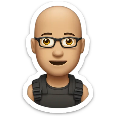 twitch emote bald sticker