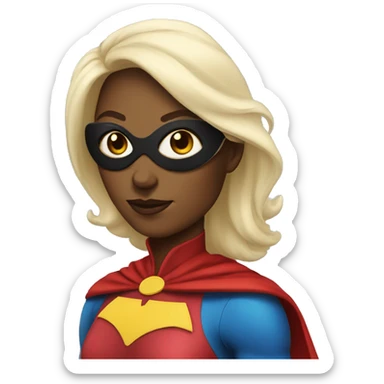 superhero lady sticker
