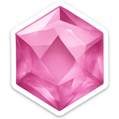 Pink crystal  sticker