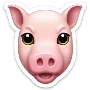 puma logo but it's a pig sticker