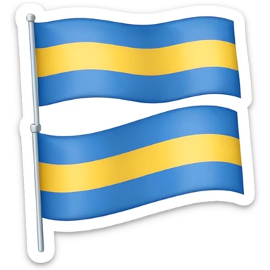 Uma bandeira de país tipo da Ucrânia mais em vez da cor azul vc coloca a cor preta onde fica o azul preto sem a cor azul na bandeira sticker