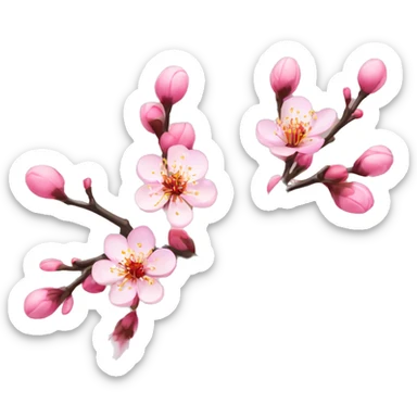 plum blossom sticker