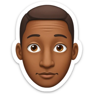 gay black man with long nose sticker