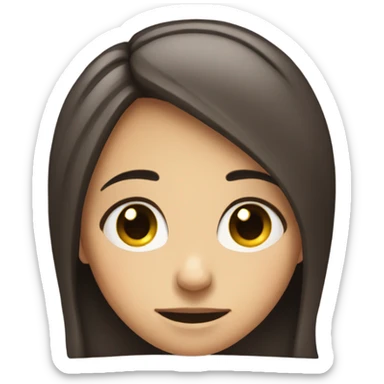 make exactly such a smile of a girl with a sad face sticker