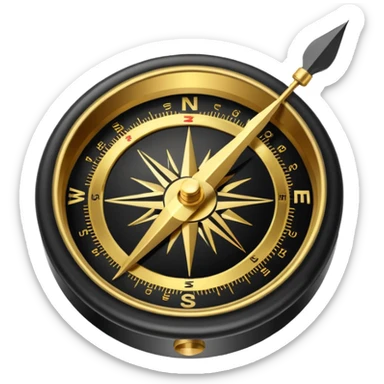 Compass sticker
