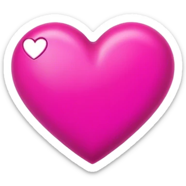 Fuchsia heart sticker