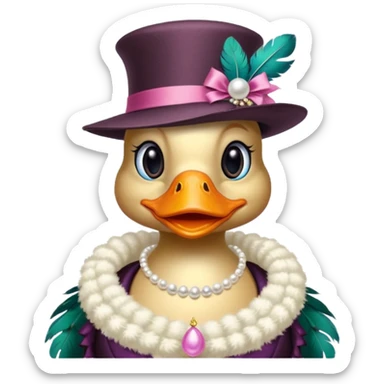 socialite duck sticker
