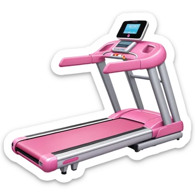 pink treadmill sticker