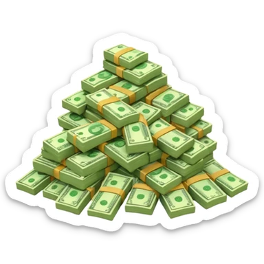 Maleta de dinero sticker