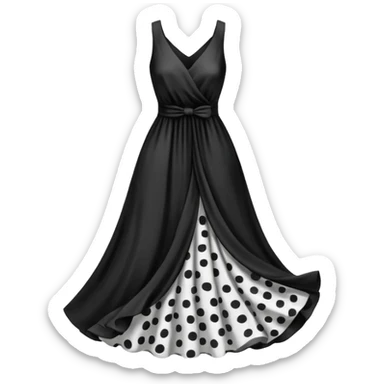 spotted dress sticker