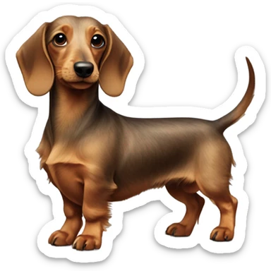 Wire hair dachshund  sticker
