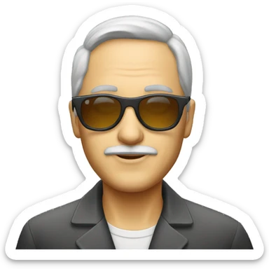 Philosophy teacher with sunglasses  sticker