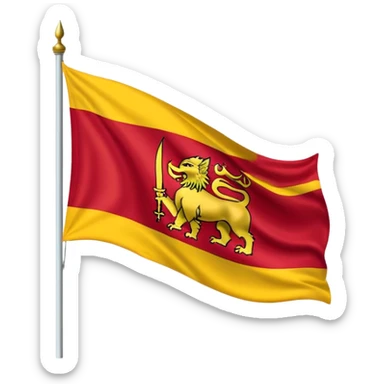 srilanka flag sticker