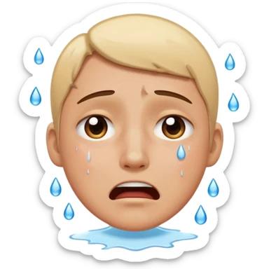 Mendiga chorando muito sticker