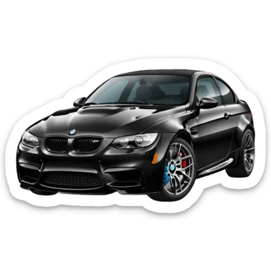 black bmw m3 sticker