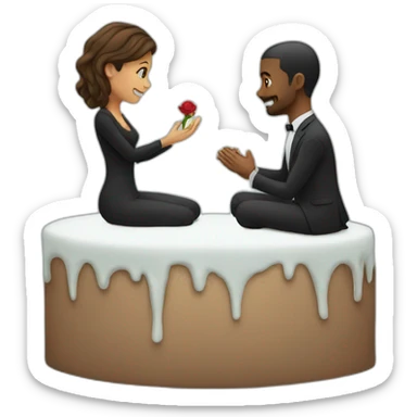 Engagement proposal sticker