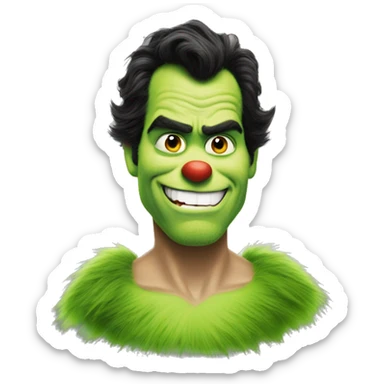 henry cavill as grinch sticker