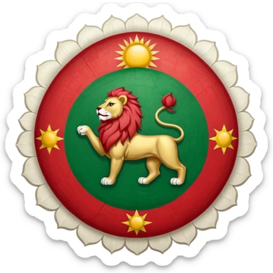 The og persian flag sticker