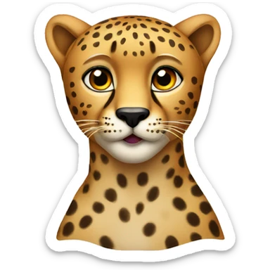 cheetah sticker