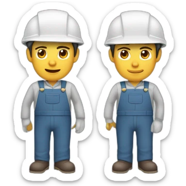 Chico ingeniera de montes piel clara sticker