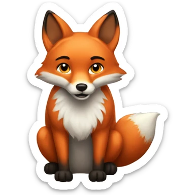 Fox sticker