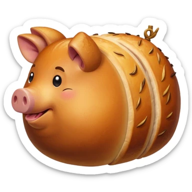 a roasted joint of pork emoji sticker
