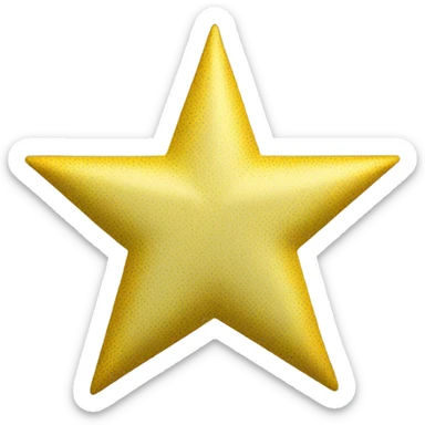 Half of a yellow star sticker