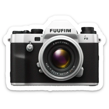 Fujifilm camera made by Sony sticker