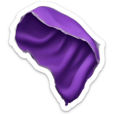 purple ripped cloth sticker