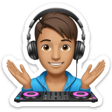 Techno/EDM musique dj festival sticker