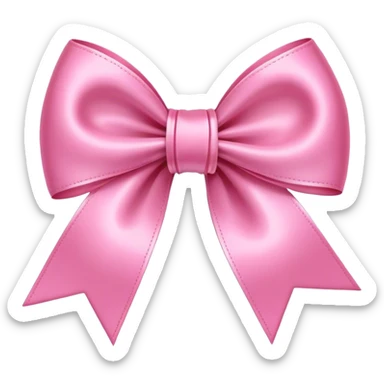 stain pink bow sticker