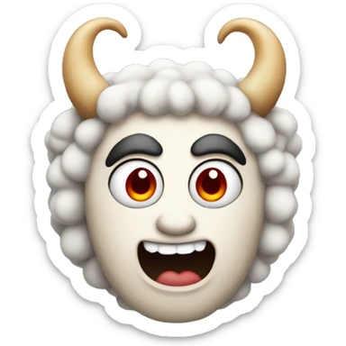 devil in sheep's clothing sticker