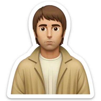 Liam Gallagher walking with Jesus  sticker