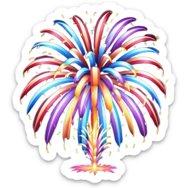 fireworks before explosion sticker