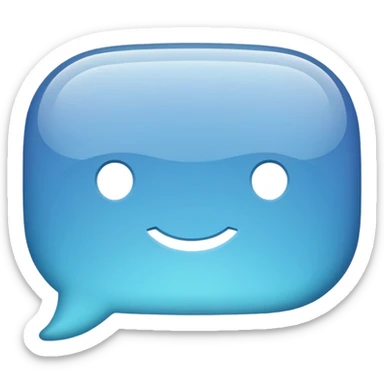 chat bubble iOS style (flat) sticker