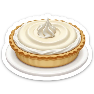 Cream pie sticker
