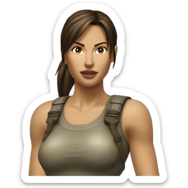Lara Croft tomb raider 1997 sticker